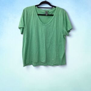 Sweaty Betty Cheerful Green V-Neck Tee